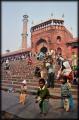 The Jama Masjid was built between 1650 and 1656 by Emperor Shah Jahan, and is the largest active mosque in India.